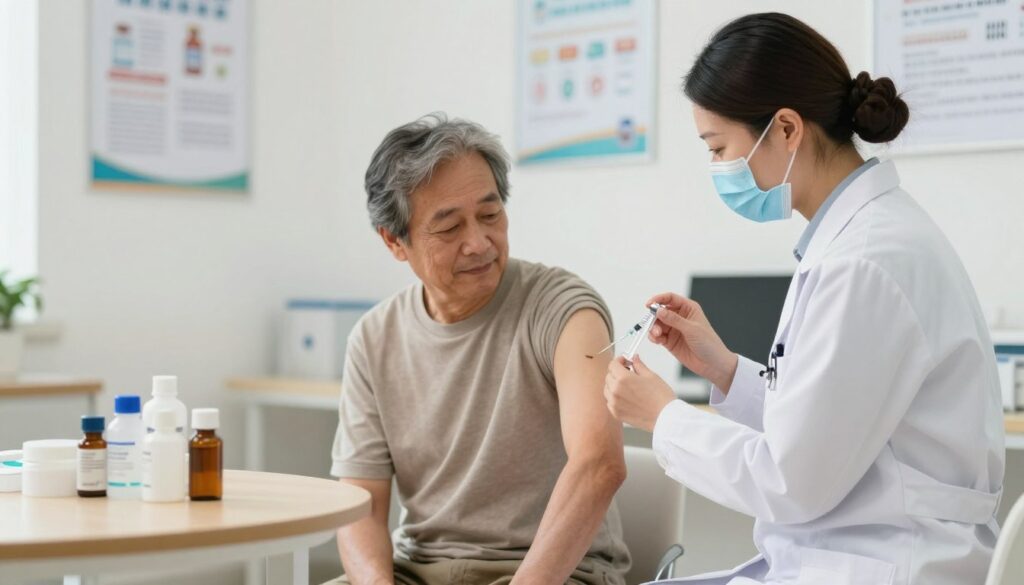 vacina herpes zoster A vacina contra o Herpes Zoster, especialmente a Shingrix, demonstrou ser altamente eficaz na prevenção do Herpes Zoster e suas complicações em adultos com 50 anos ou mais. Isso é crucial, pois a incidência e a gravidade da doença aumentam significativamente com a idade.