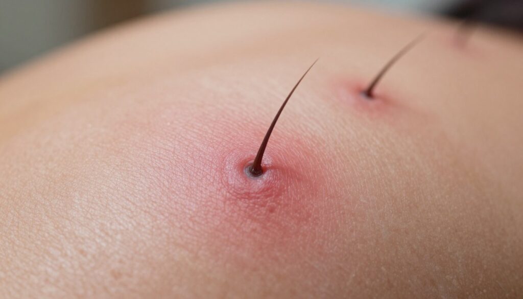 Inflamação do folículo piloso na pele