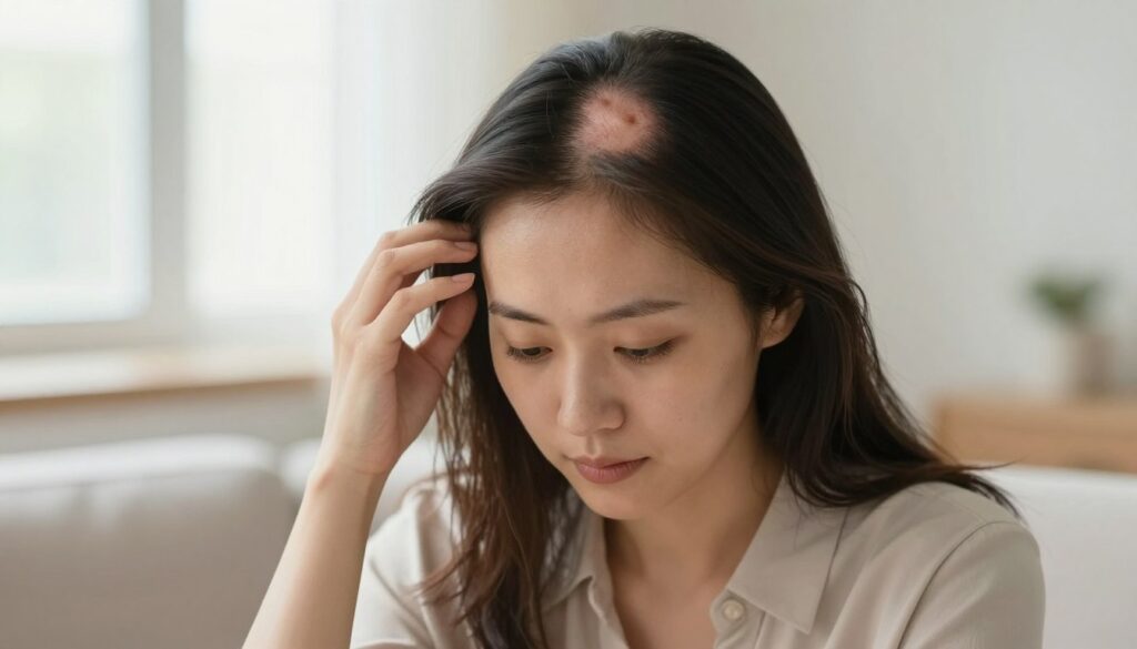 A Alopecia areata pode surgir em qualquer idade, mas é mais comum iniciar antes dos 40 anos. Em mulheres, muitos casos começam ainda na infância, adolescência ou no início da vida adulta. As falhas costumam aparecer de forma súbita e bem delimitada no couro cabeludo.