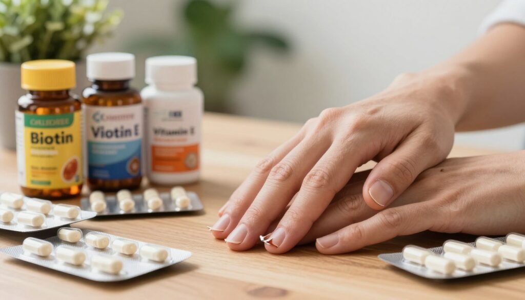 suplementação para unhas frágeis